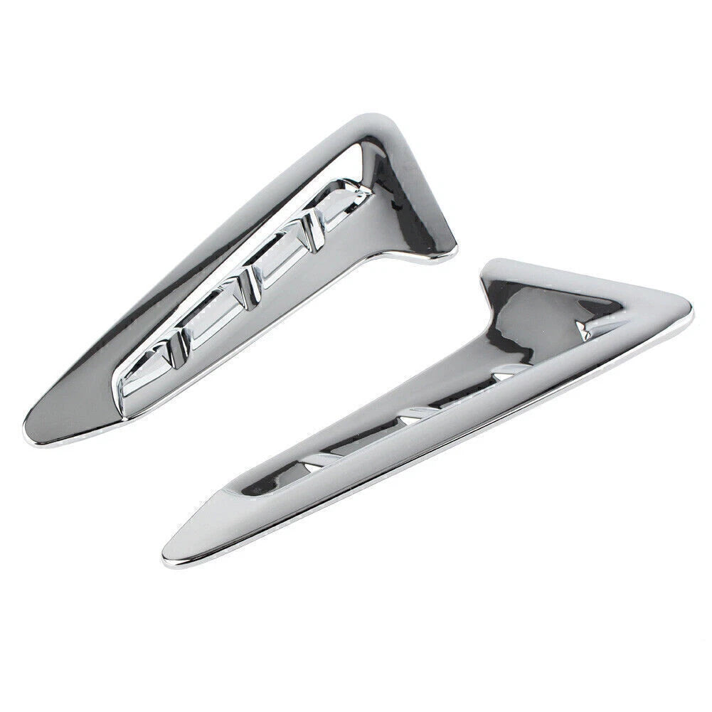 2 x Chrome Exterior Side Air Vent Cover Trim for BMW X3 (2018)