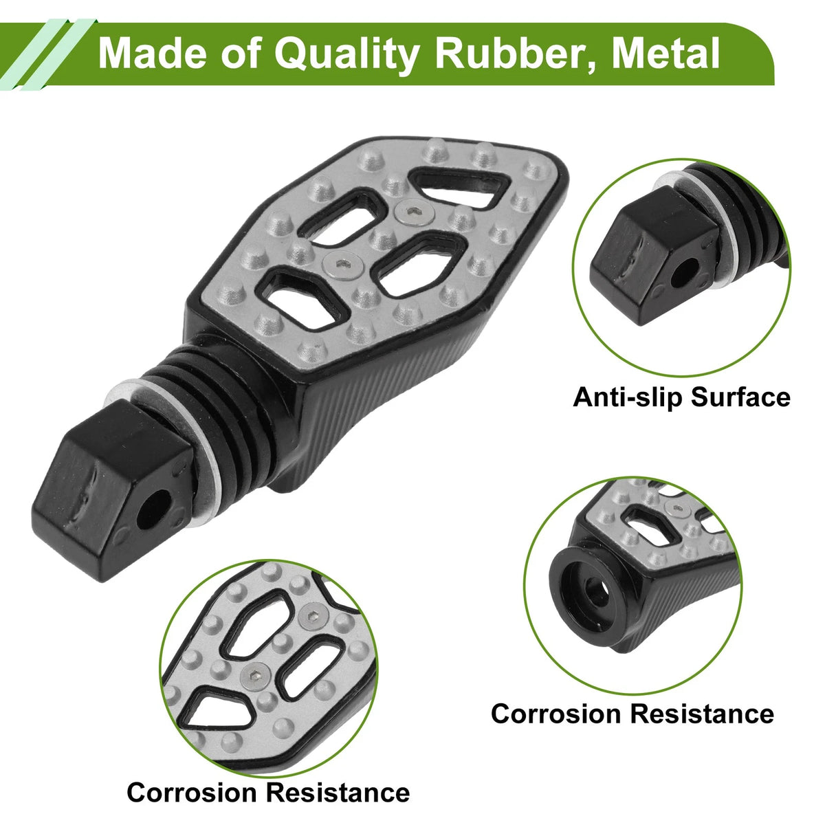 FootPegs 5.1" Rear Footrest Foot Pedal for Motorcycle