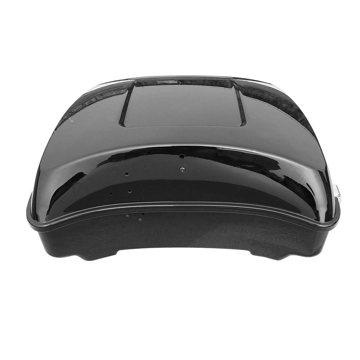 Black Chopped Trunk Backrest Rack for Harley Road King (2014-2025)