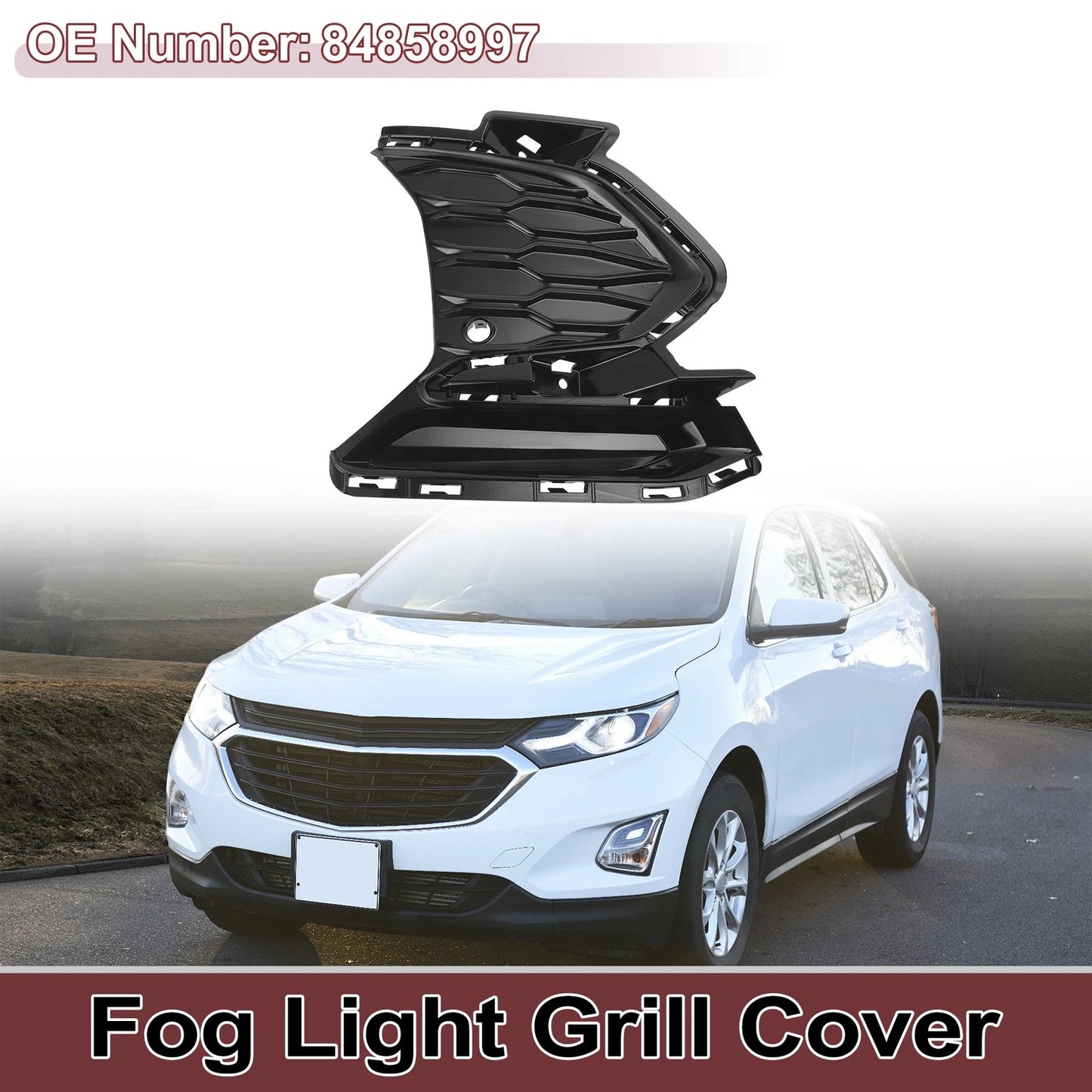 1 x Front Right Fog Light Grill for Chevy Equinox (2021 - 2023)