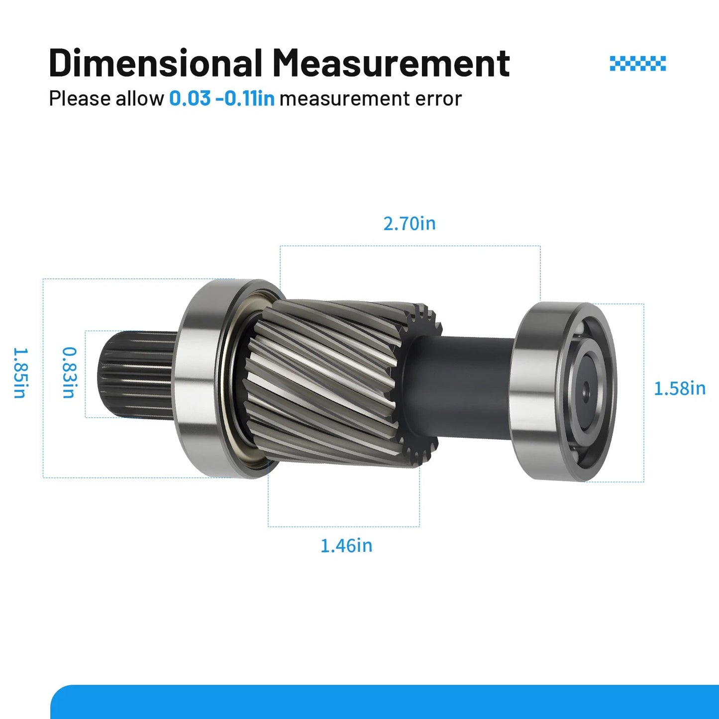 Input Shaft Kit for EZGO TXT Golf Cart (1988–1994)