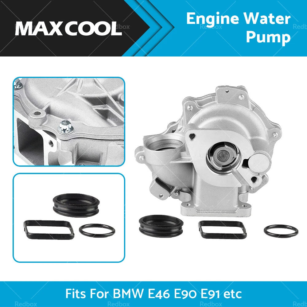 Water Pump w/ Seal for BMW E46 E90 E91 E83 E88 318i 316i 320i 118i 120i (2000-2013)