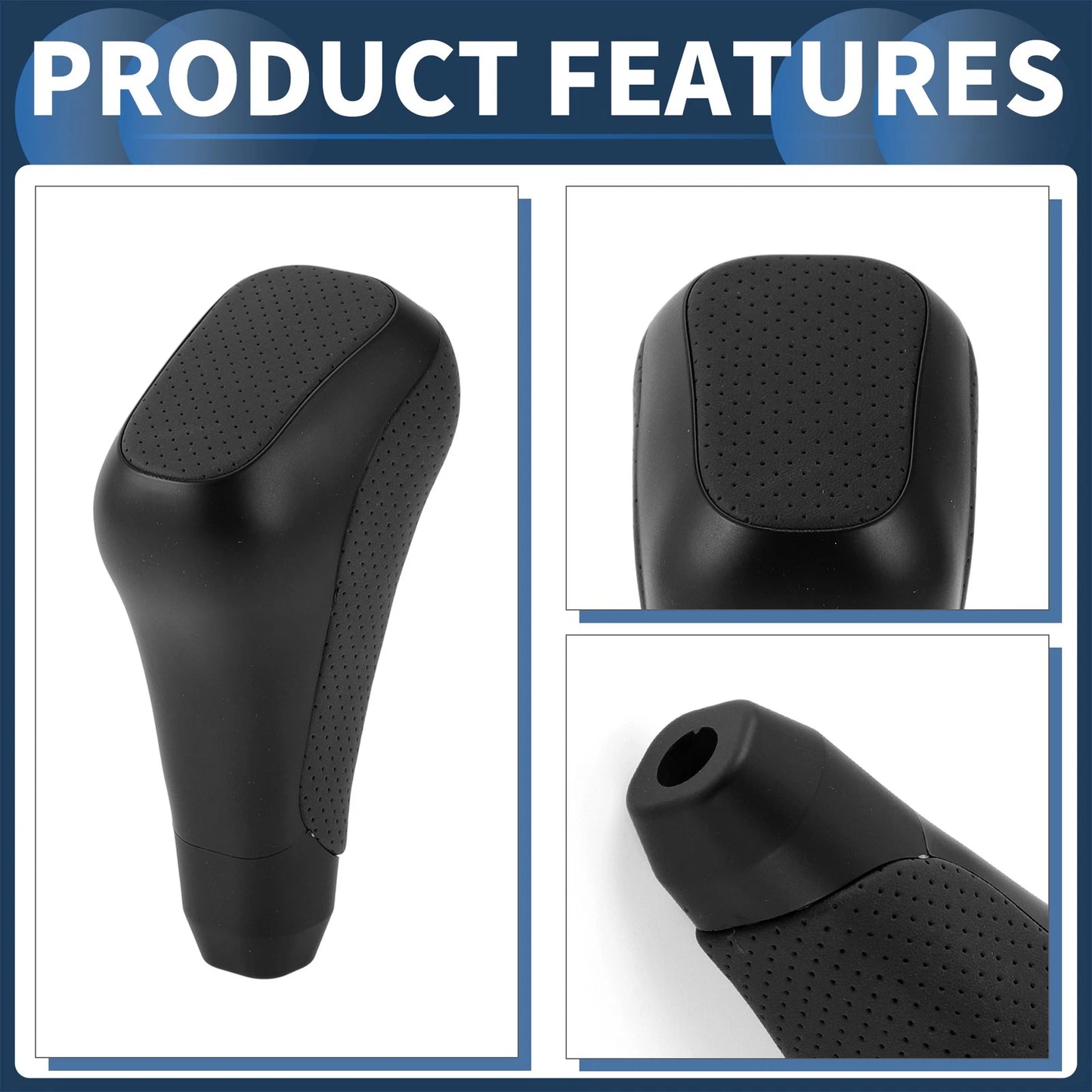 Automatic Gear Shift Knob for Toyota 4Runner (2012-2021) Black Plastic Leather