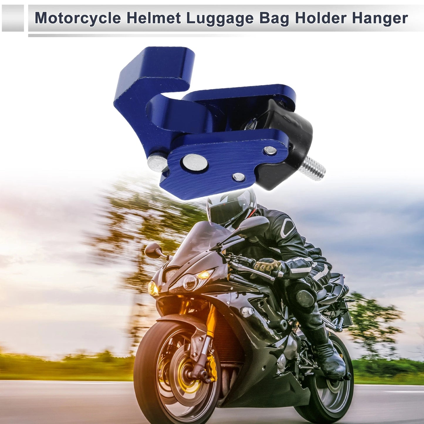 Square Aluminum Motorcycle Hanging Hook/63mm Length/Motorcycle Hook for Bike