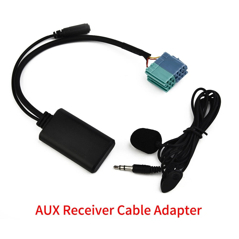 AUX Receiver Adapter Cable 1 x Microphone for Audio Practical