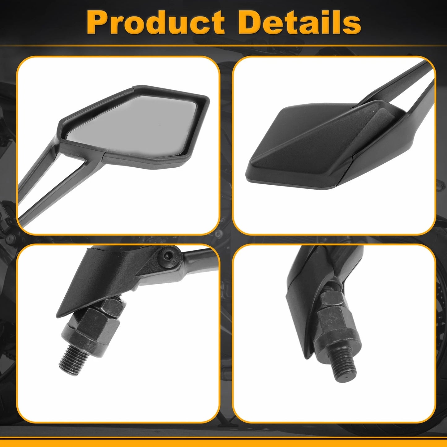 Rear View Mirrors Side Mount for Kawasaki Z1000 (2014–2021)