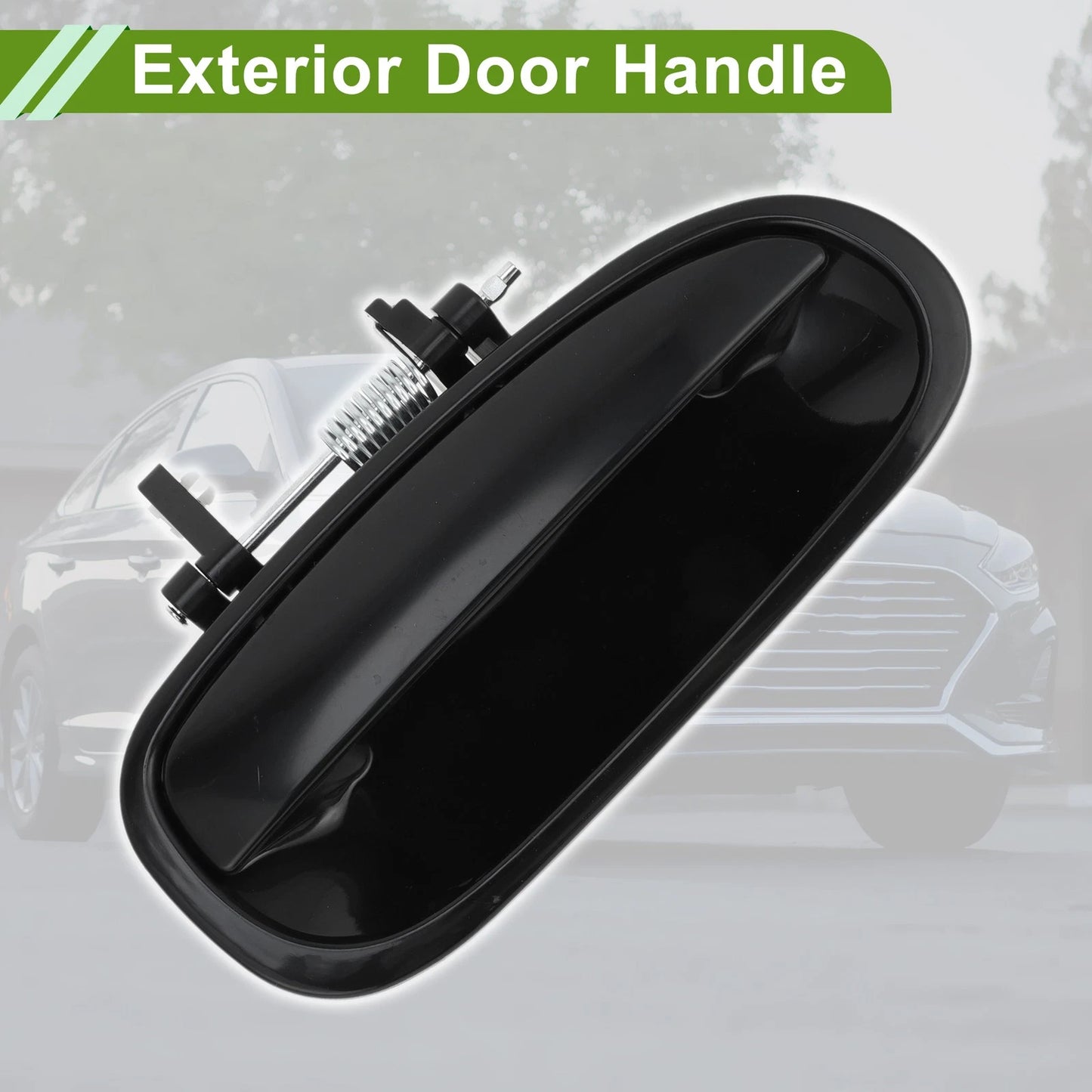 Exterior Door Handle for Honda Civic (1996-2000) Black Rear Right