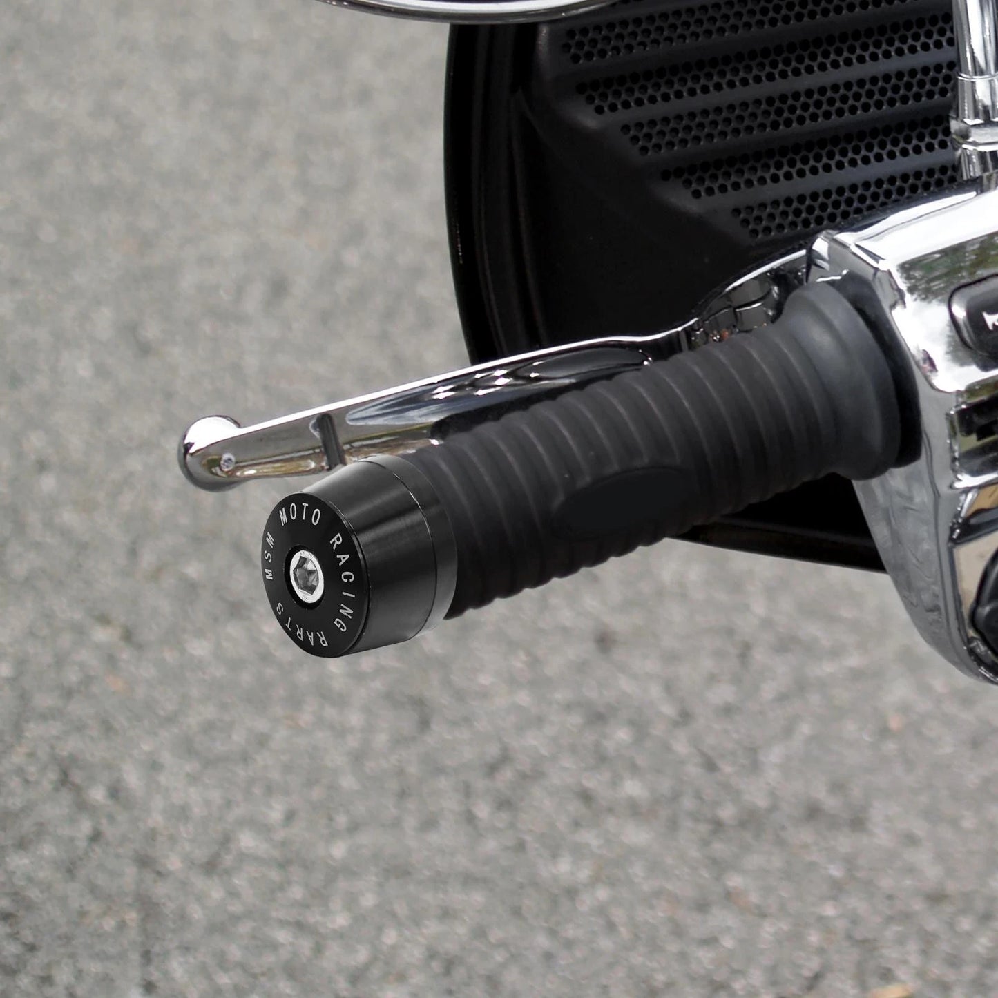 Pair 18mm 0.71in Aluminium Alloy Handlebar End Cap for Motorcycle