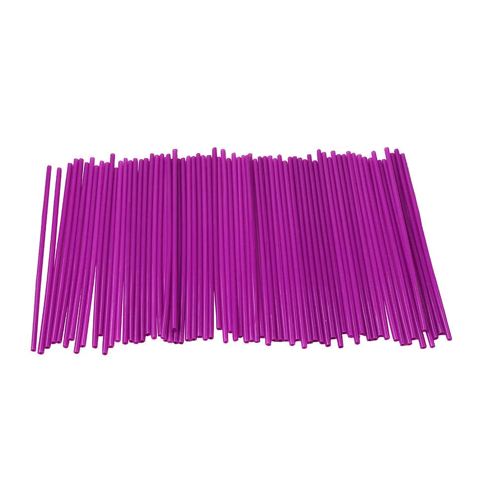 72pcs Spoke Skins Covers for Motocross Dirt Bike Wheel Rim Guard Purple