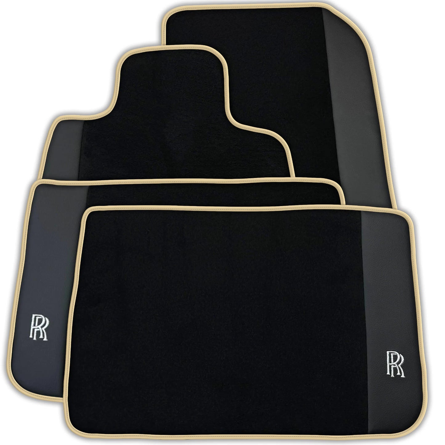 AutoWin Car Floor Mats for Rolls Royce Dawn 2016-2023 Leather (2 x Mats)