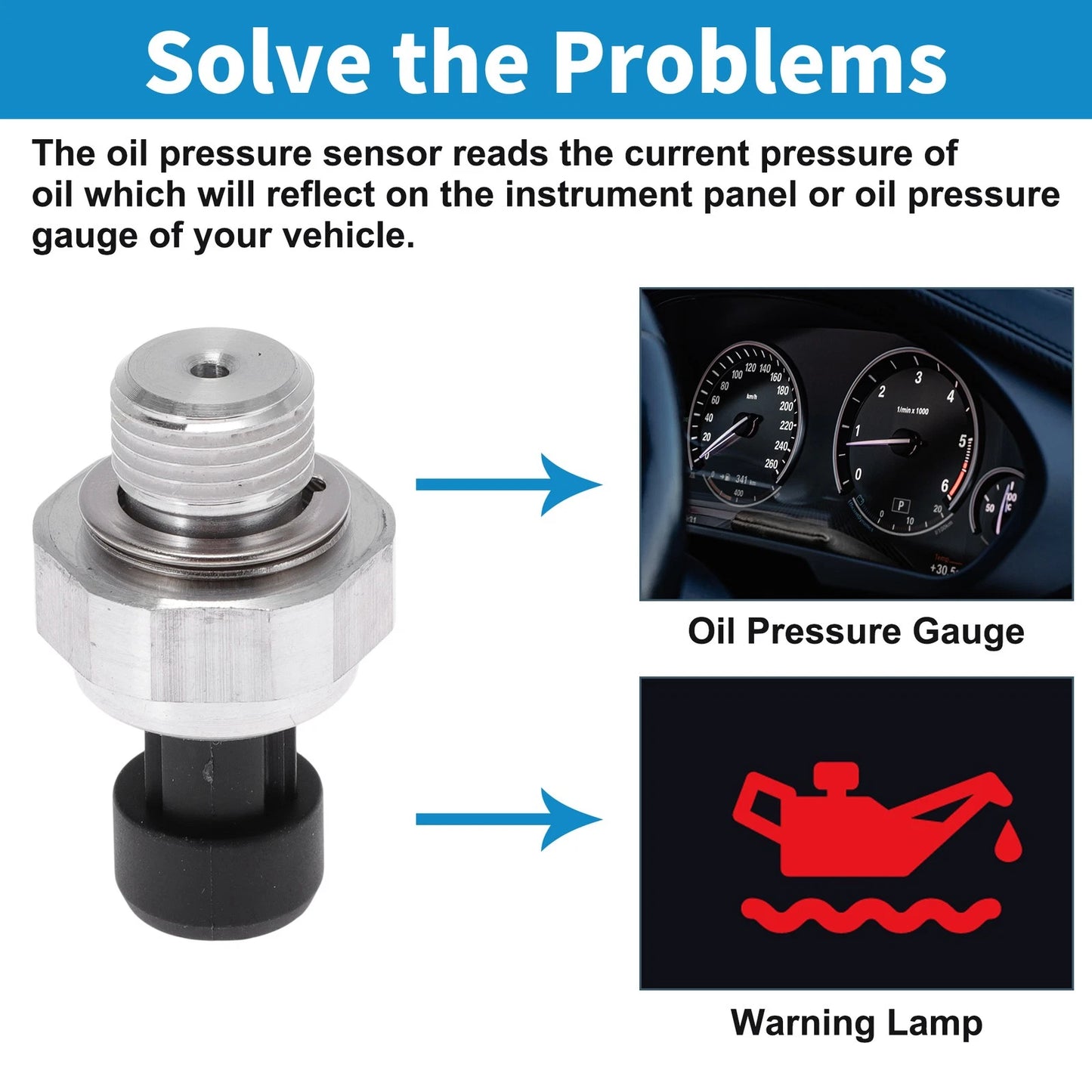 Engine Oil Pressure Sensor for BUICK ALLURE (2008–2008)