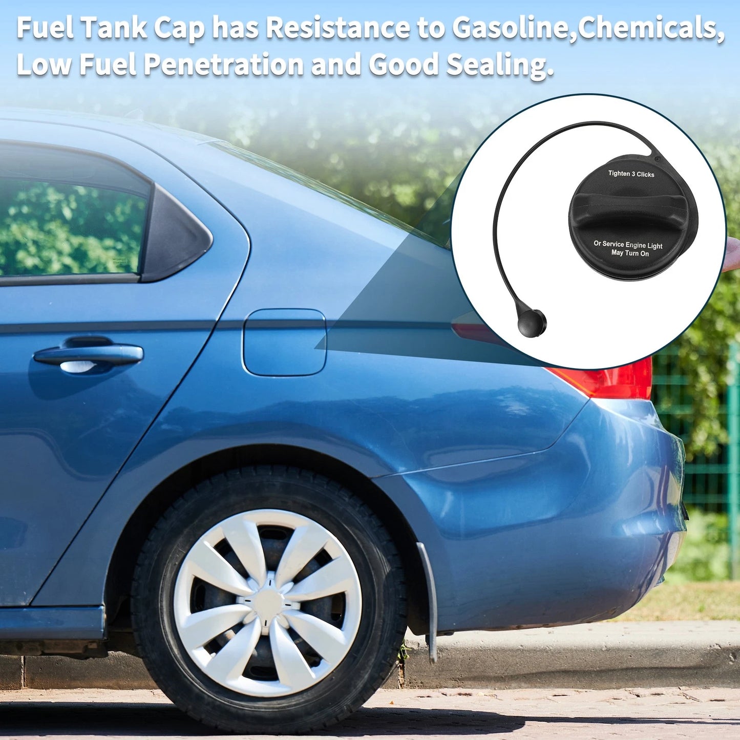 Gas Fuel Cap Fuel Filler Cap for Cadillac DTS (2010–2011)