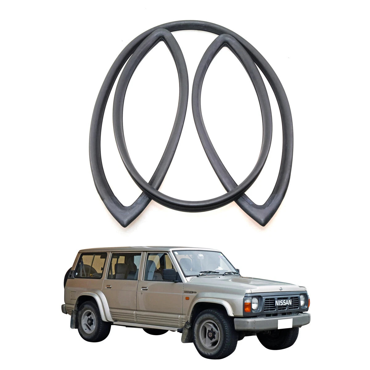 Front Windshield Weatherstrip for Nissan Patrol Safari Y60 GQ Wagon 1987-1997