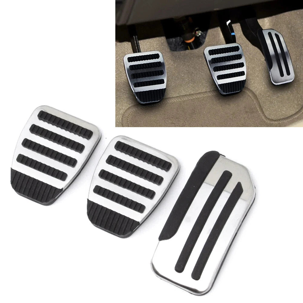 Stainless Steel Clutch Brake Gas Pedal Covers for Nissan Tiida Livina Juke