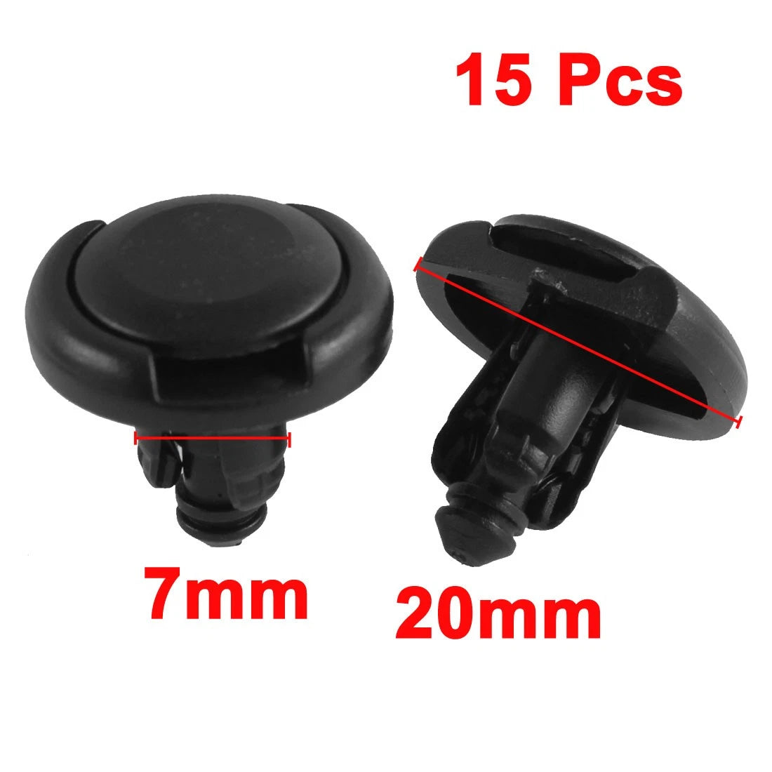 Rivets / 7mm / Plastic Rivets Push-in Clips 15 Pcs for Toyota