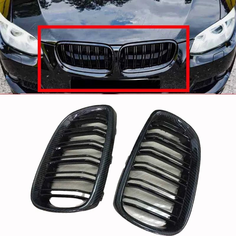 Carbon Fiber Front Bumper Grille for BMW M3 335i 328i E92 E93 Pre-LCI 08-10