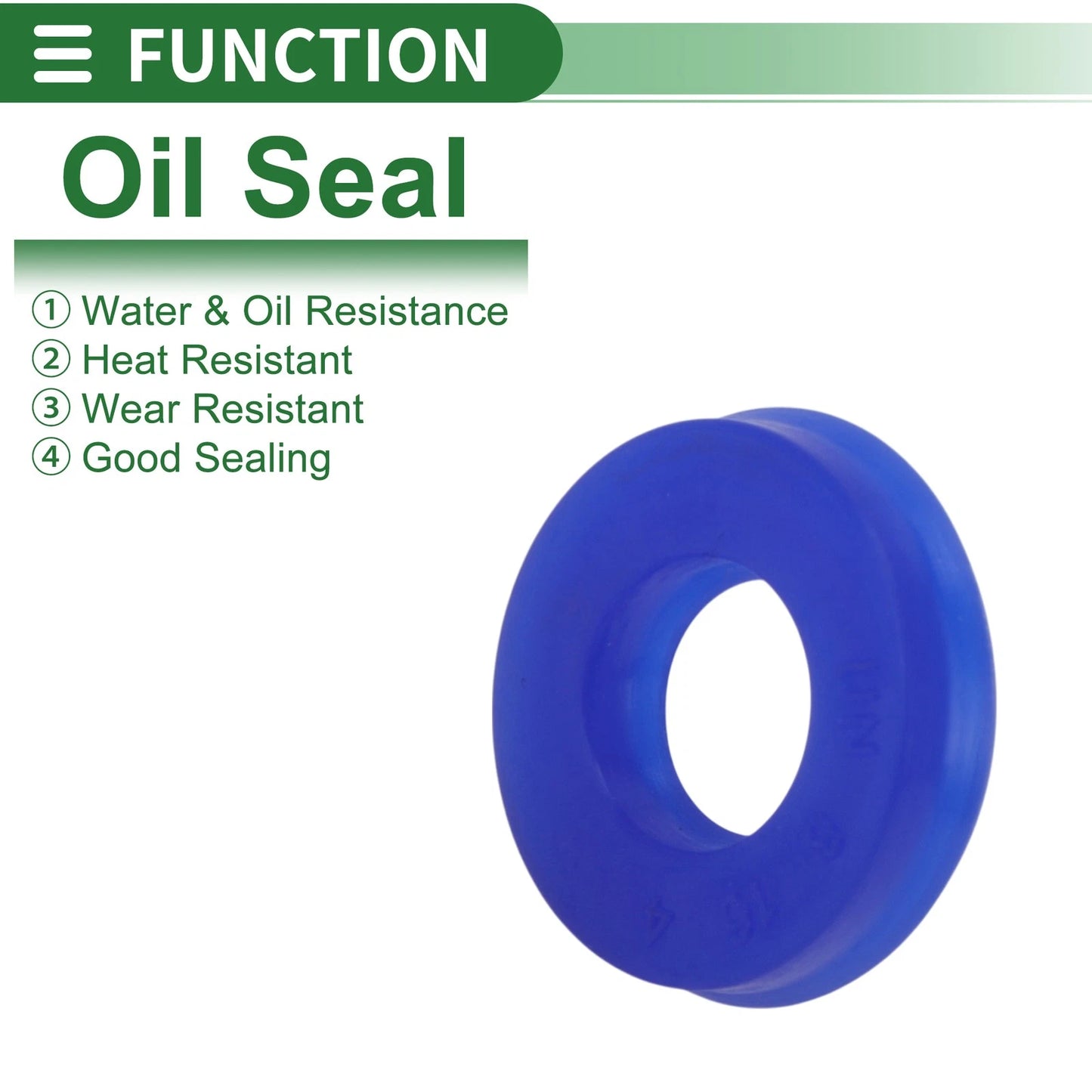 Oil Seal Seal Ring Rotary Shaft TPU 8x16x4mm High Pressure Blue 10 Pcs