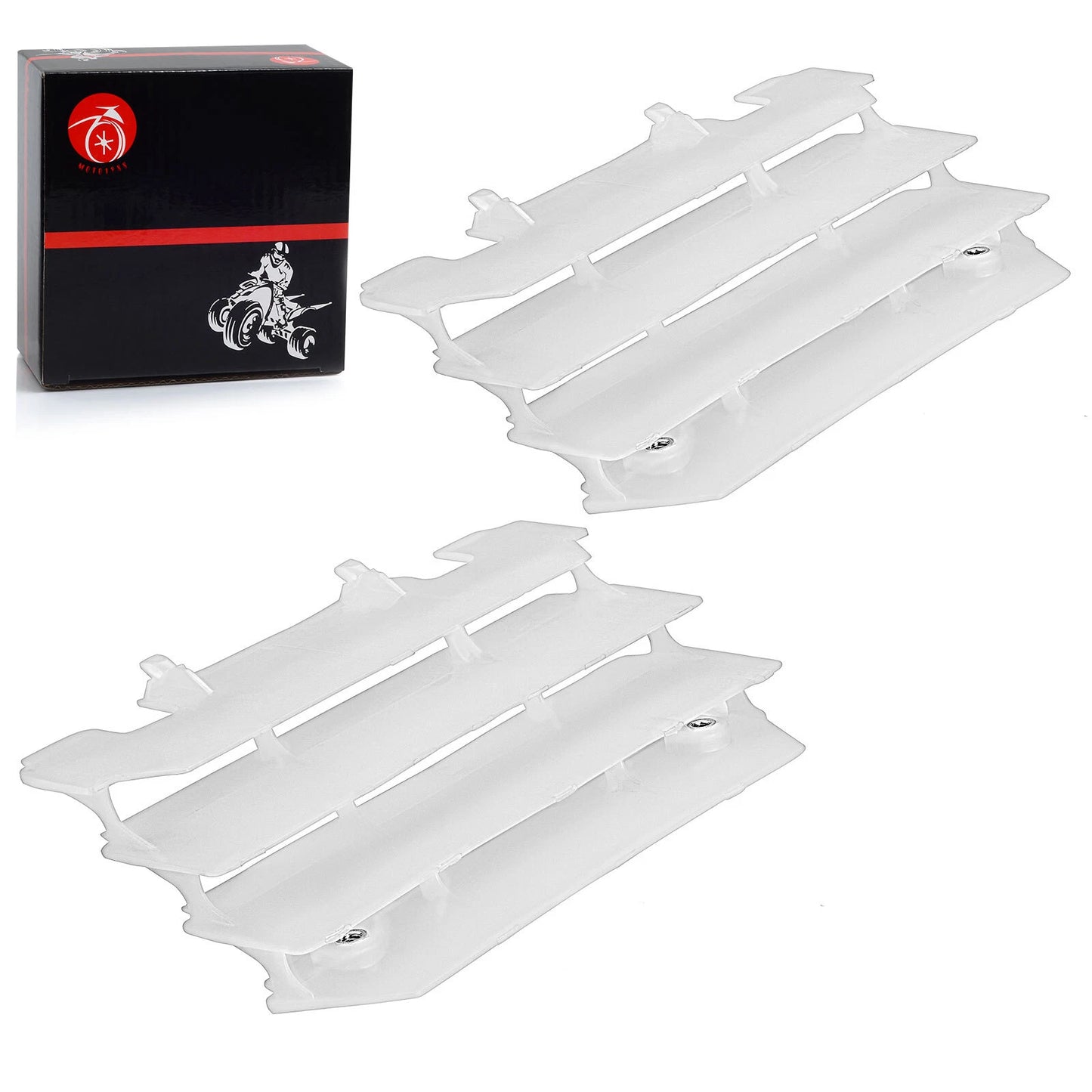 Left + Right Radiator Shrouds Guard Kit for Kawasaki KX125 KX250 (1997–2005)