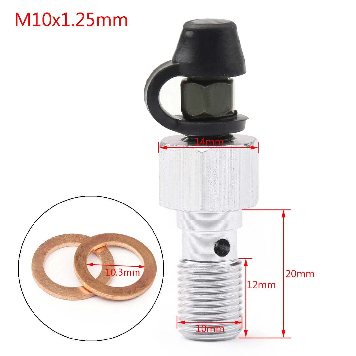 Bleed Screw Valve M10x1.25 for F3
