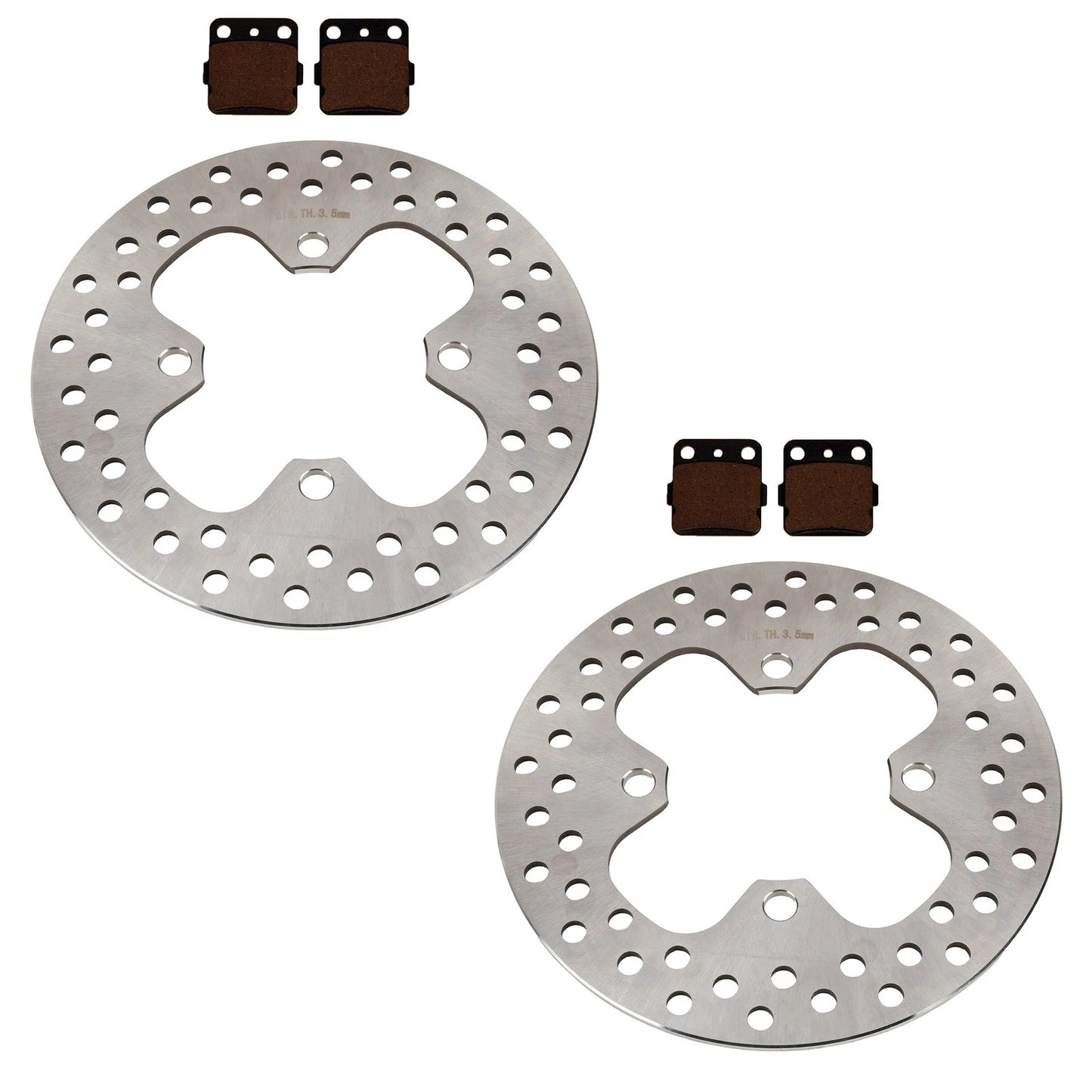 Front / Rotors & Semi-Metallic Pads for Honda Rubicon 500 & 520 (2015–2025)