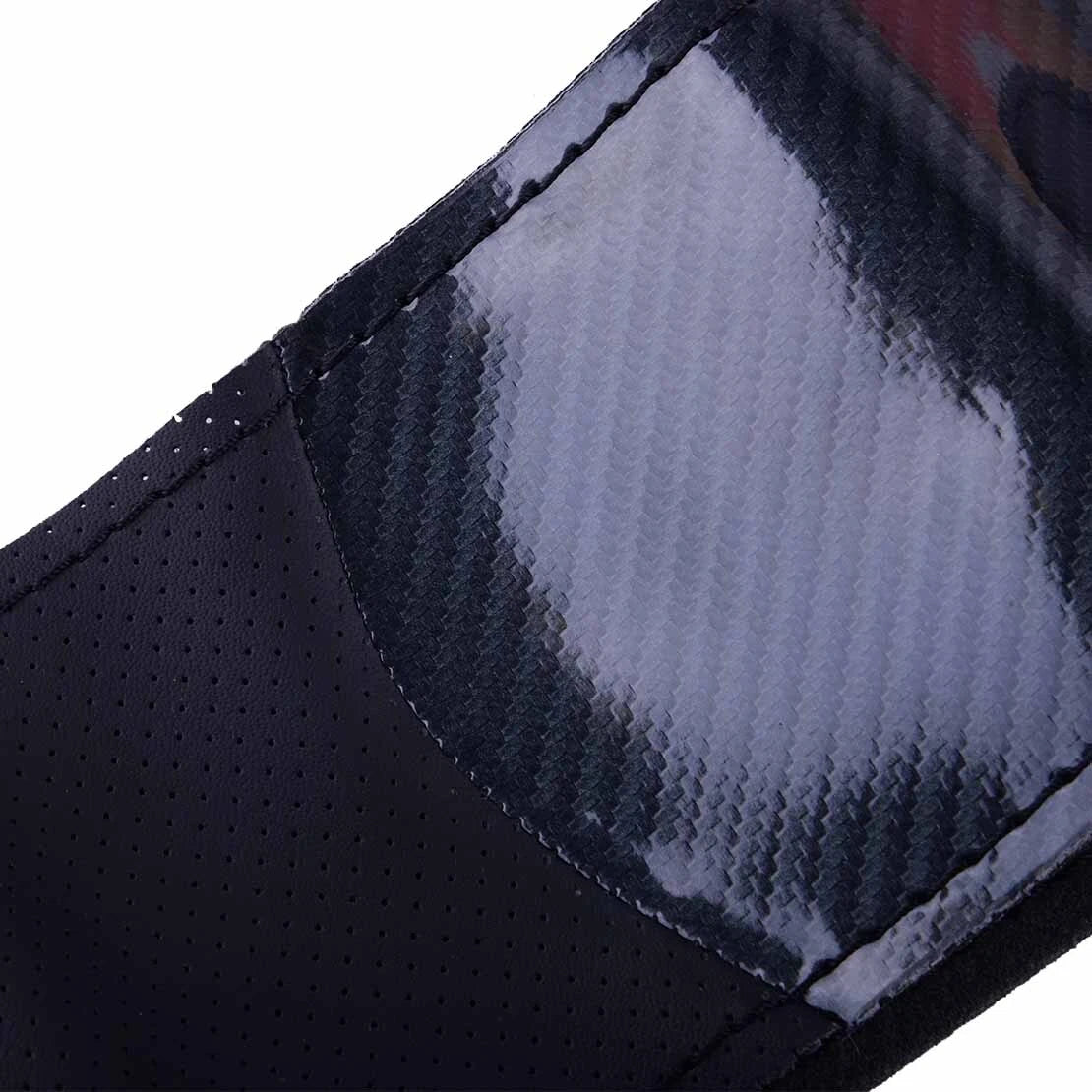 Carbon Fiber Style Leather DIY Steering Wheel Cover for Car 79-23