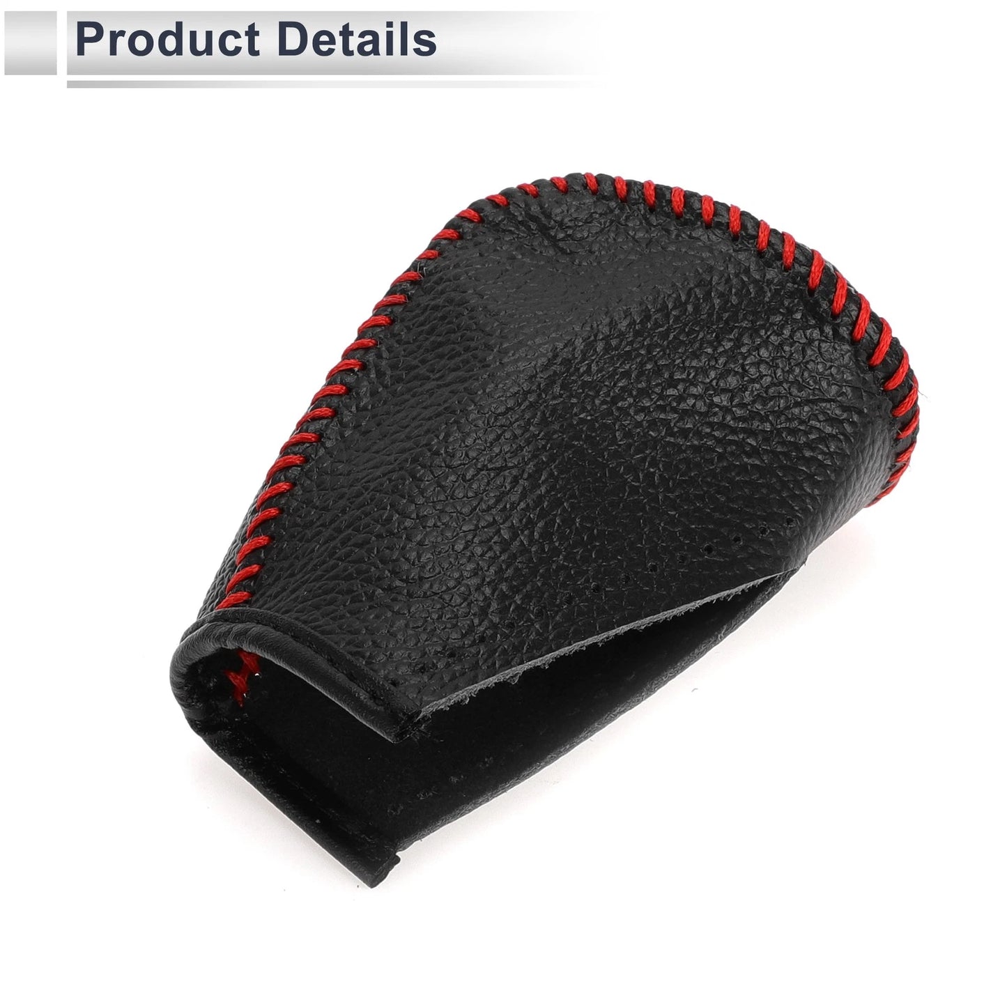 Gear Shift Knob Cover for Toyota Corolla 2009-2013 Pebbled Black Red