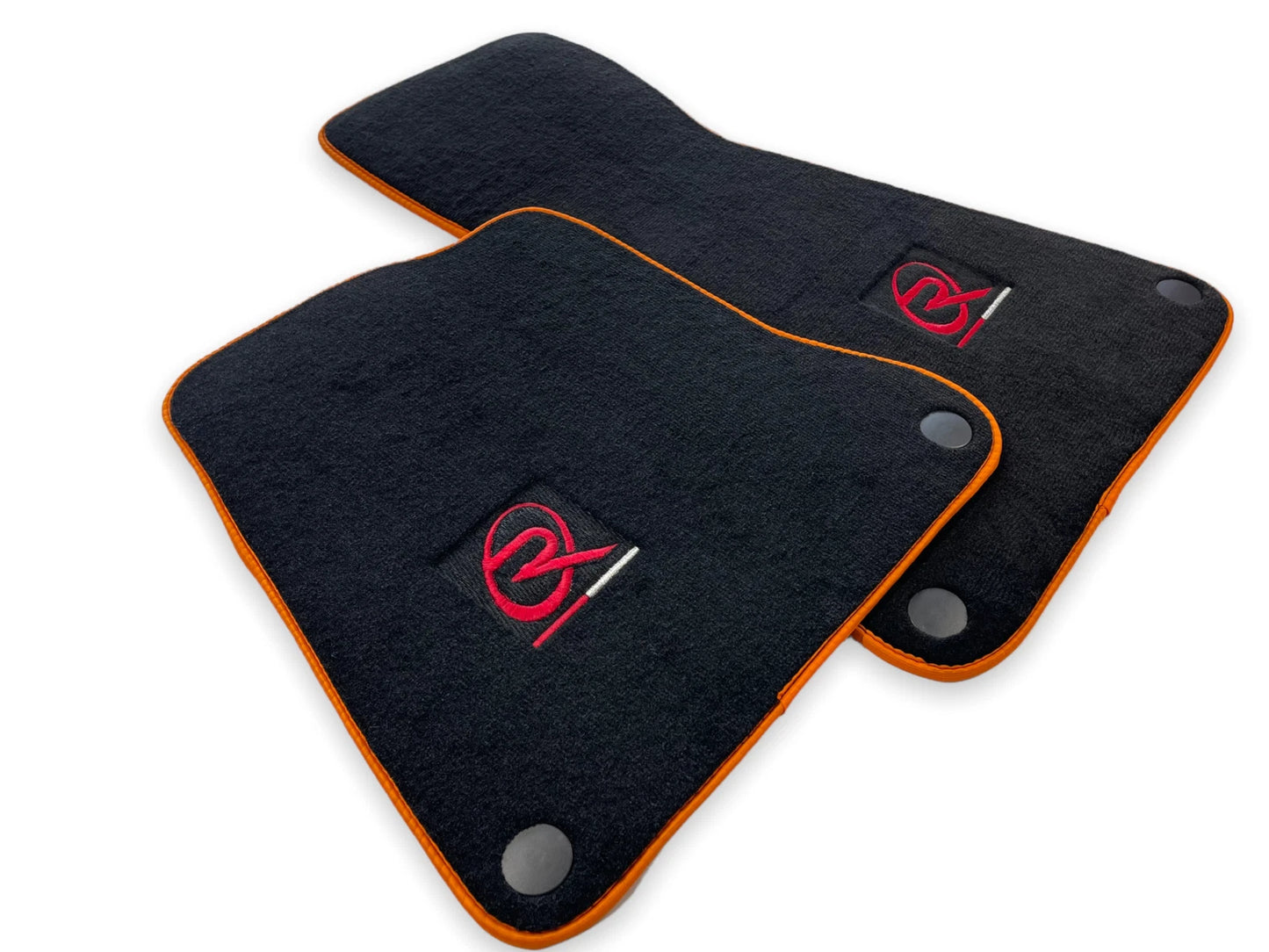Tailored Floor Mats Set for McLaren MP4 12C with Orange Trim (2011-2014)