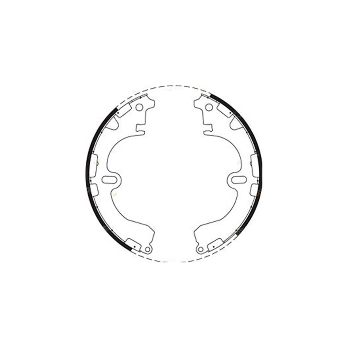Rear Brake Shoes for Toyota Corolla Sprinter (1991–1999)