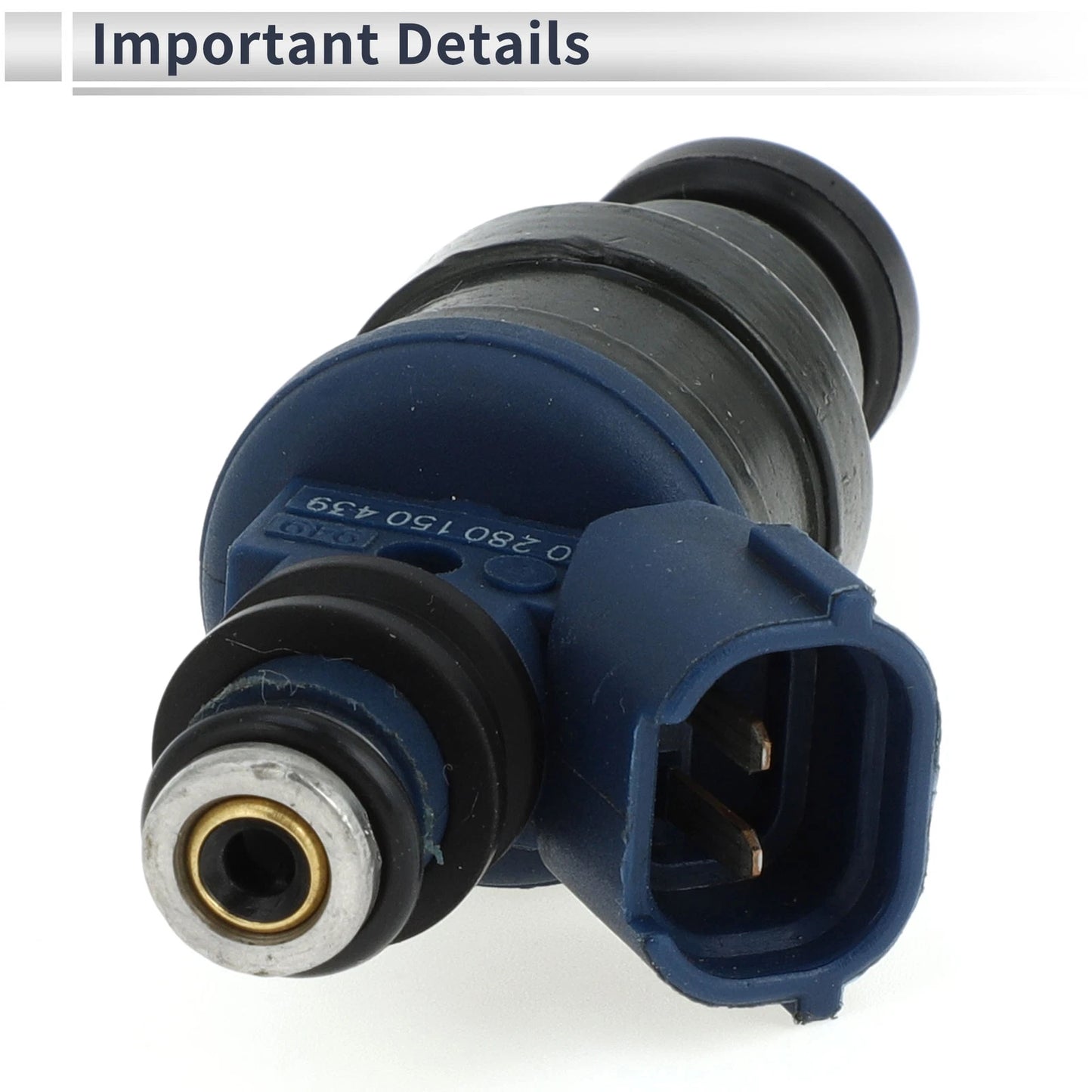 Fuel Injector for Toyota Paseo Base 1.5 (1996-1998) 1 Pc Navy Blue