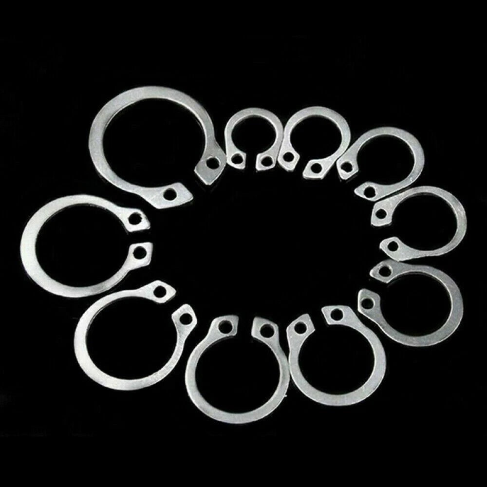 External Retaining Ring 8-18mm Assortment 100pcs Snap Storage Case Circlip