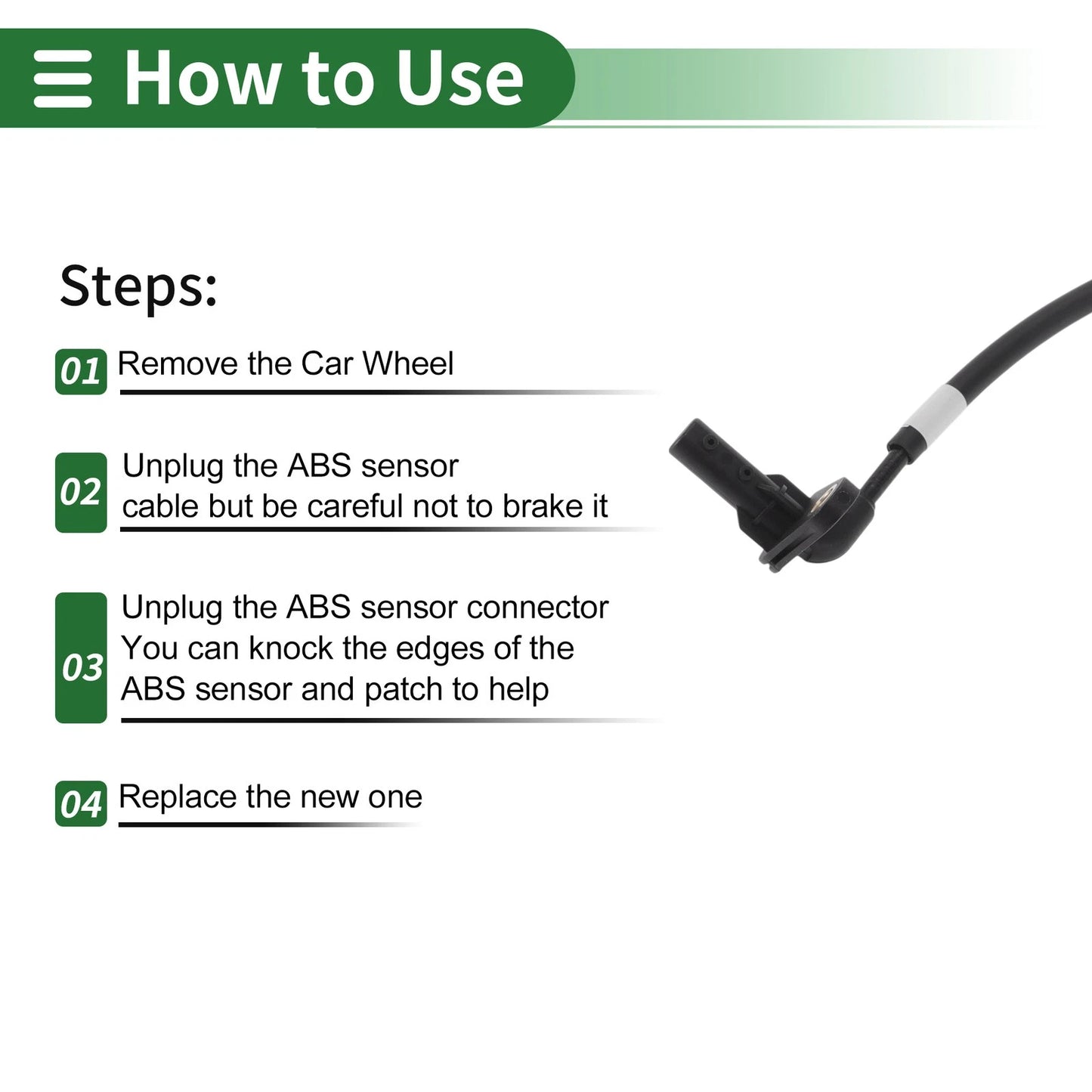 ABS Wheel Speed Sensor for Kia K900 (2015-2017) Rear Left