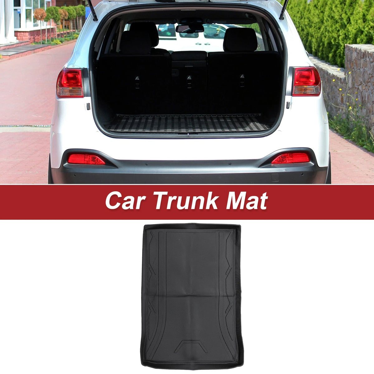 Cargo Liner Rear Trunk Mat Diamond Pattern for BMW 5 Series 520i 530i 535i 540i