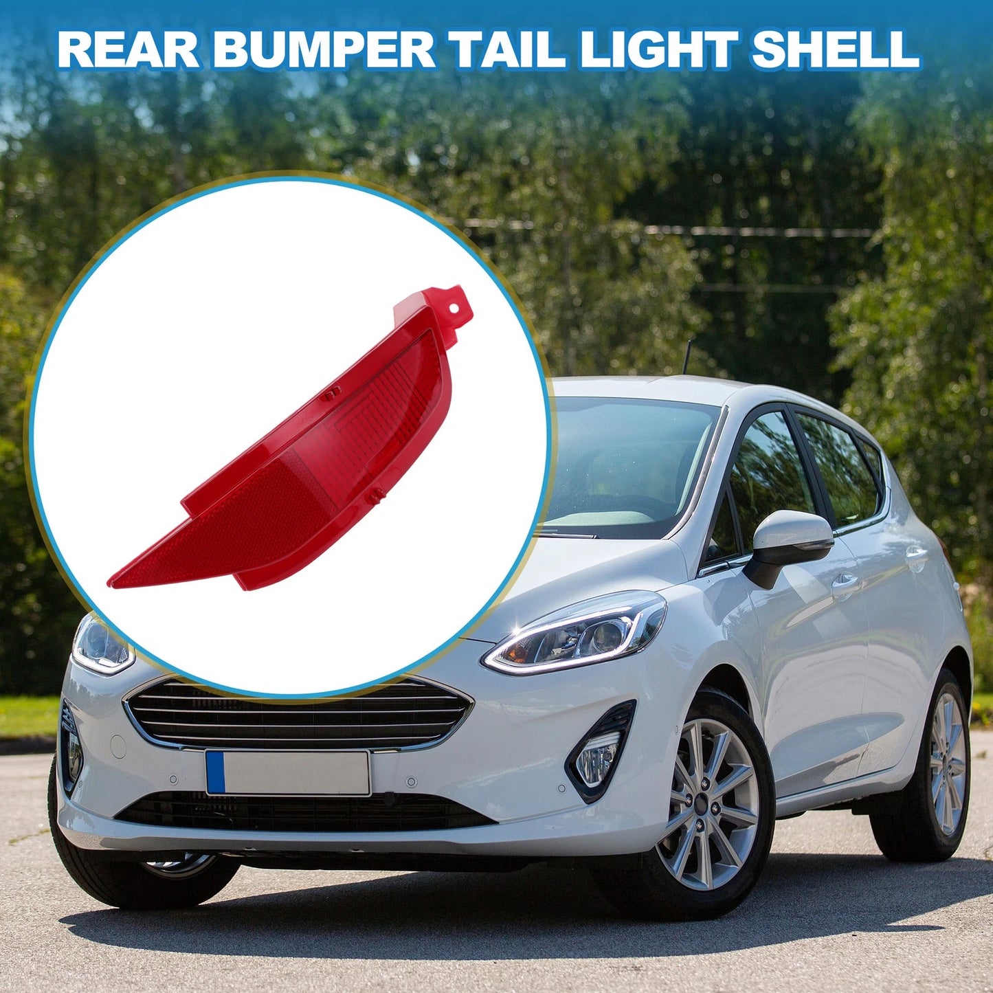 Car Rear Right Bumper Tail Light Shell for Ford Fiesta (2009-2015)