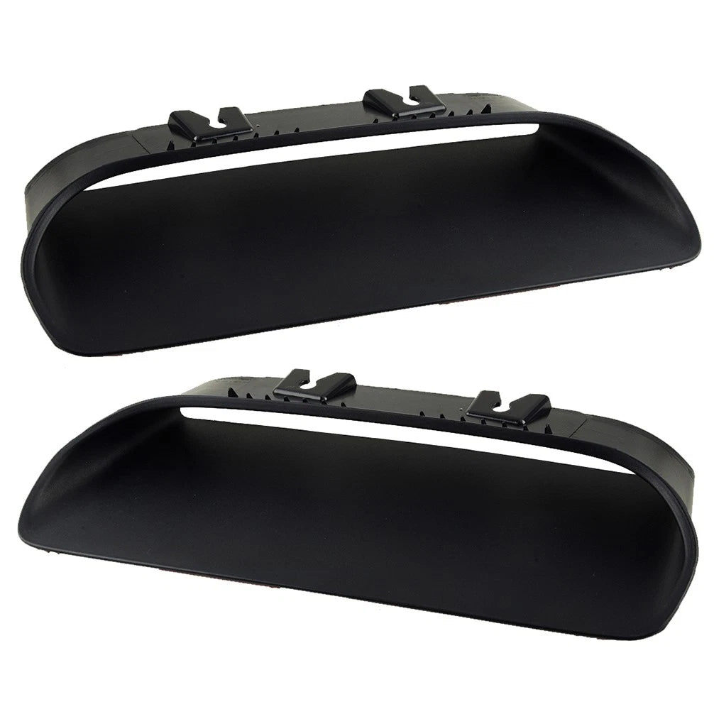 2 x Black Hood Trims for Dodge Challenger (2019-2020)