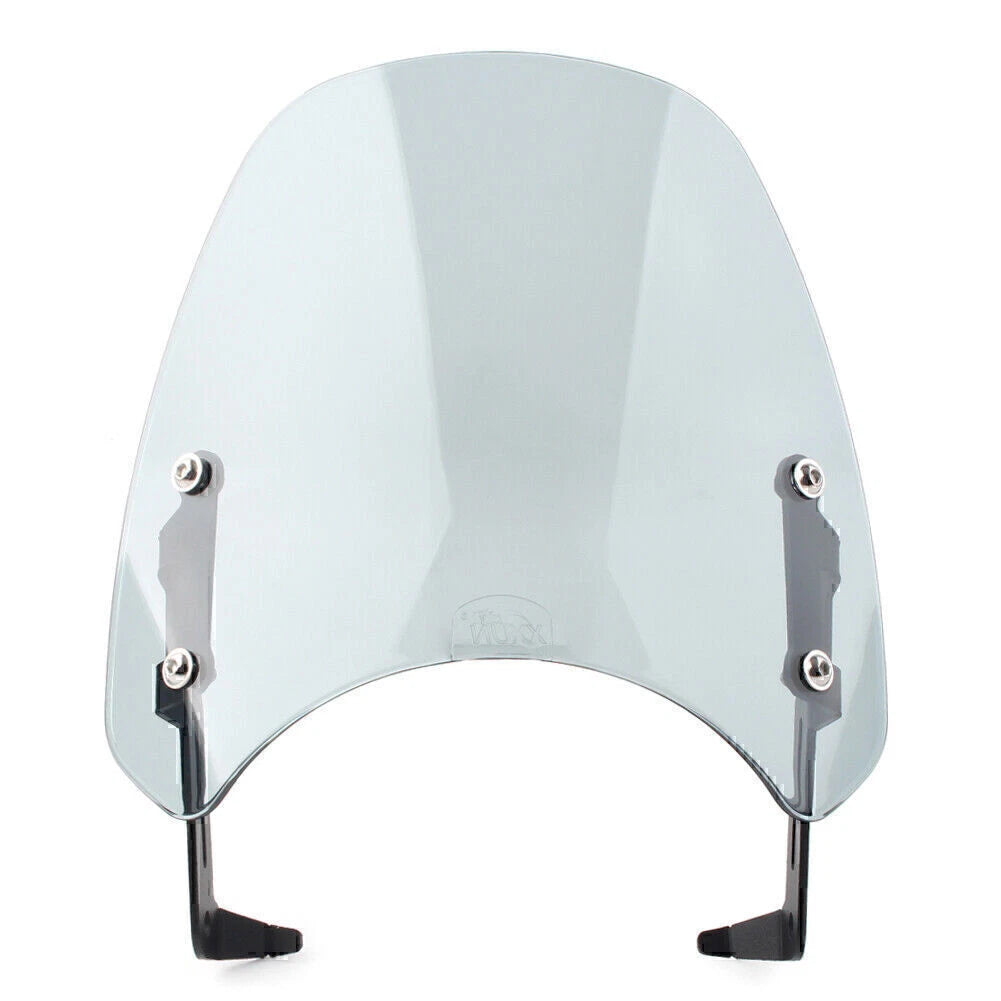 1x ABS Gray Motorcycle Windshield + Bracket for SCRAMBLER 1200 (2019-2021)