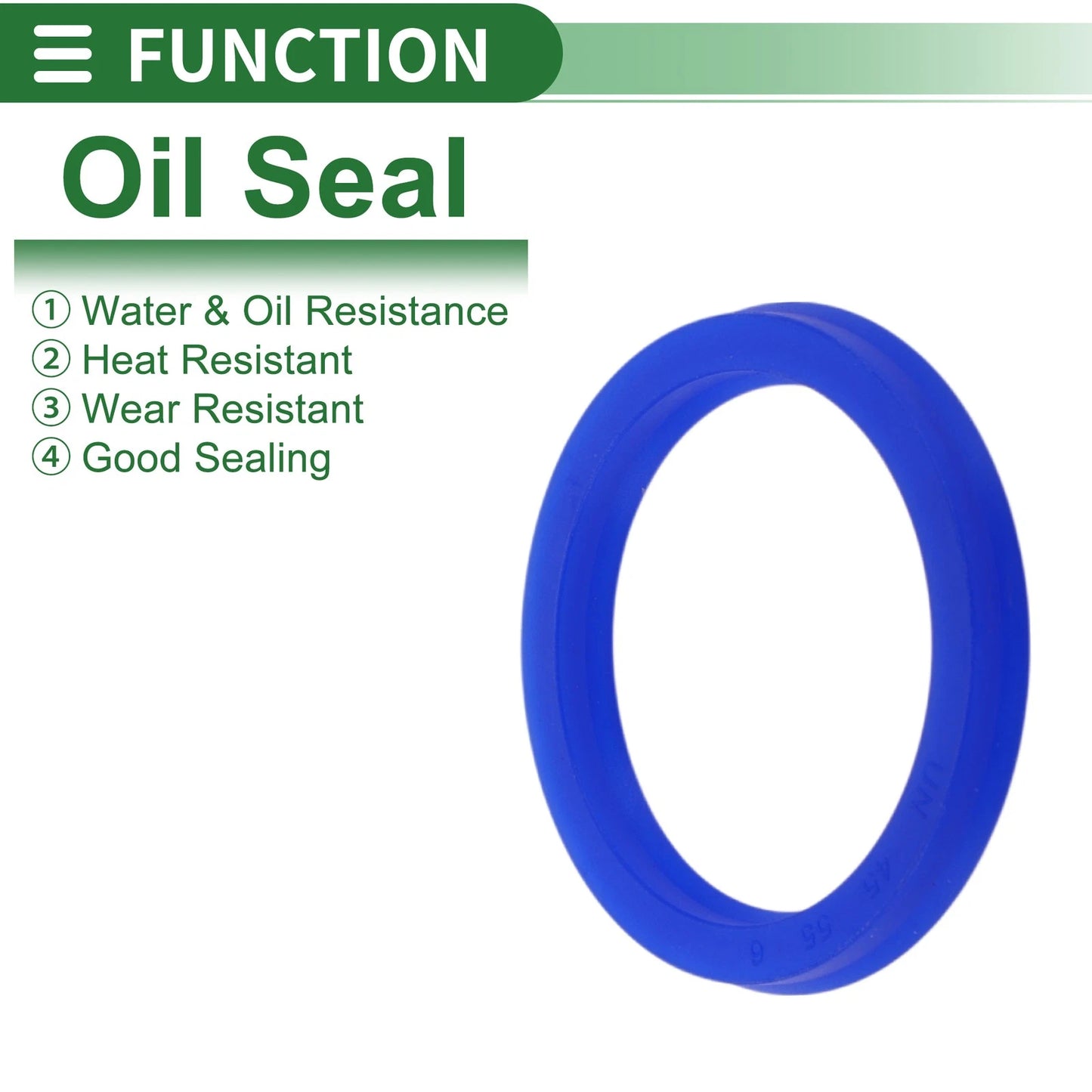 Oil Seal / 45x55x6mm / Seal Ring Rotary Shaft Seal TPU Blue 5 pcs