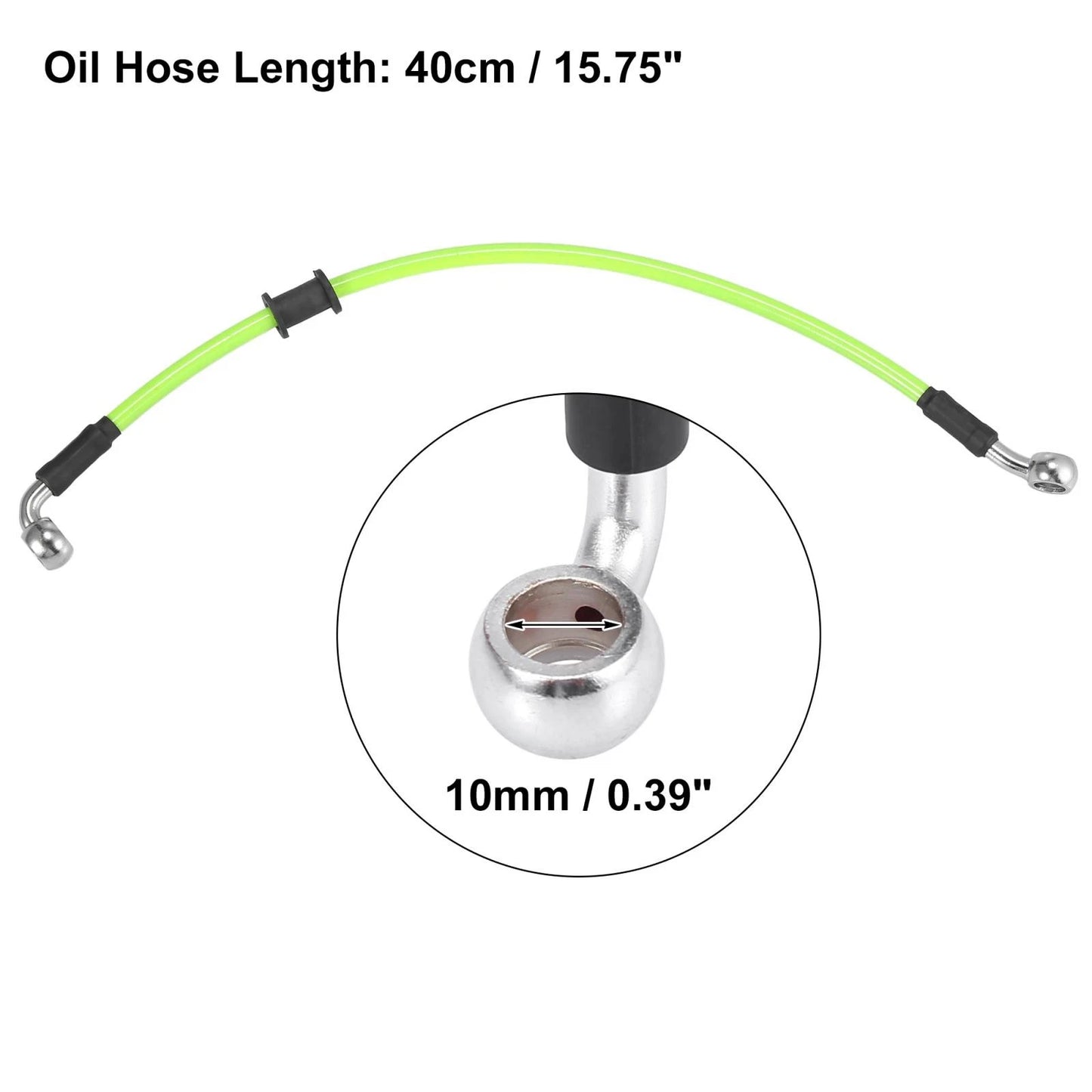 Brake Oil Hose Line Pipe Hydraulic / 40cm 15.75" for Universal Motorcycle