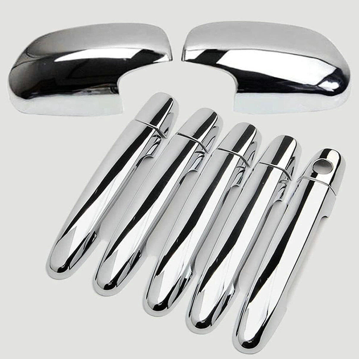 12PCS Chrome Door Handle Mirror Cap Cover Trim for Toyota RAV4 (2006-2012)