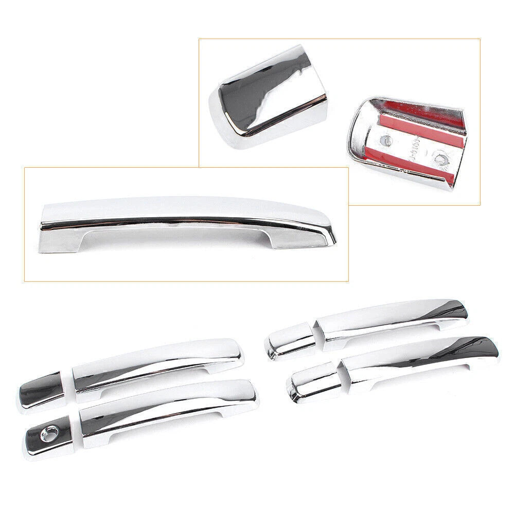 Silver Side Door Handle Covers Trim for Nissan Quest 2004-2009 & Altima 2 x