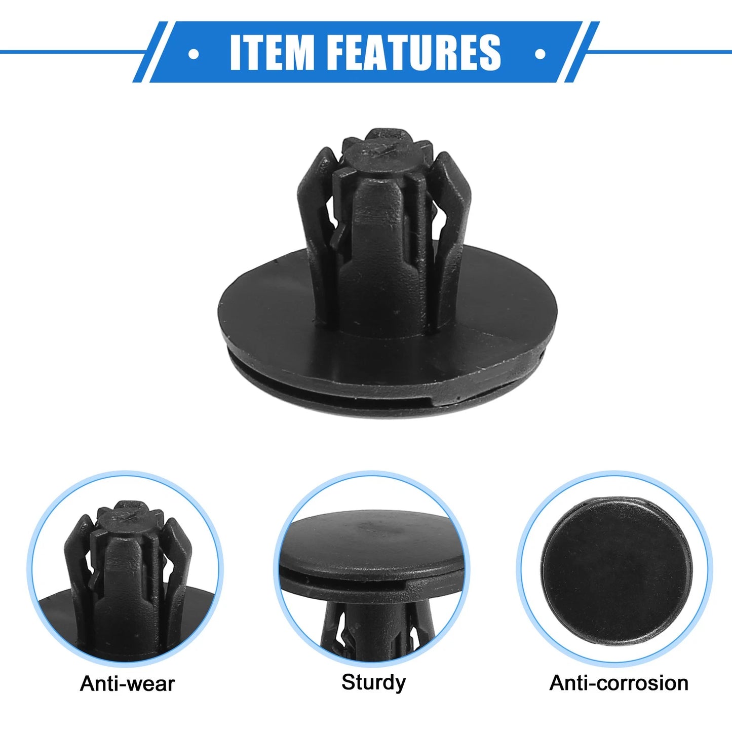 50Pcs Fender Liner Retainer Clips for Honda