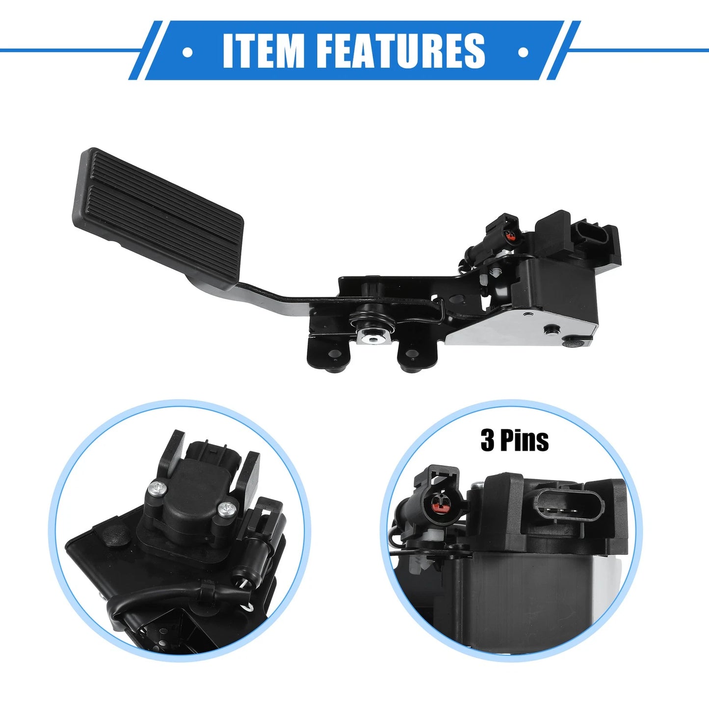 Accelerator Gas Pedal for Ford F250 F350 F450 F550 1999-2001 (1 x Pcs)