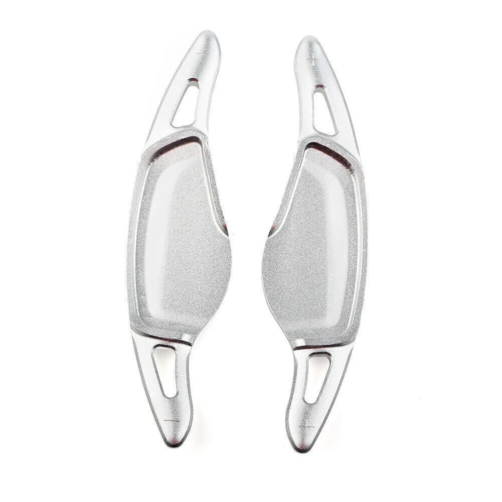 Silver Steering Wheel Paddle Shifter Extensions for BMW 5 7 Series X3 X4 X5 (2001-2023)