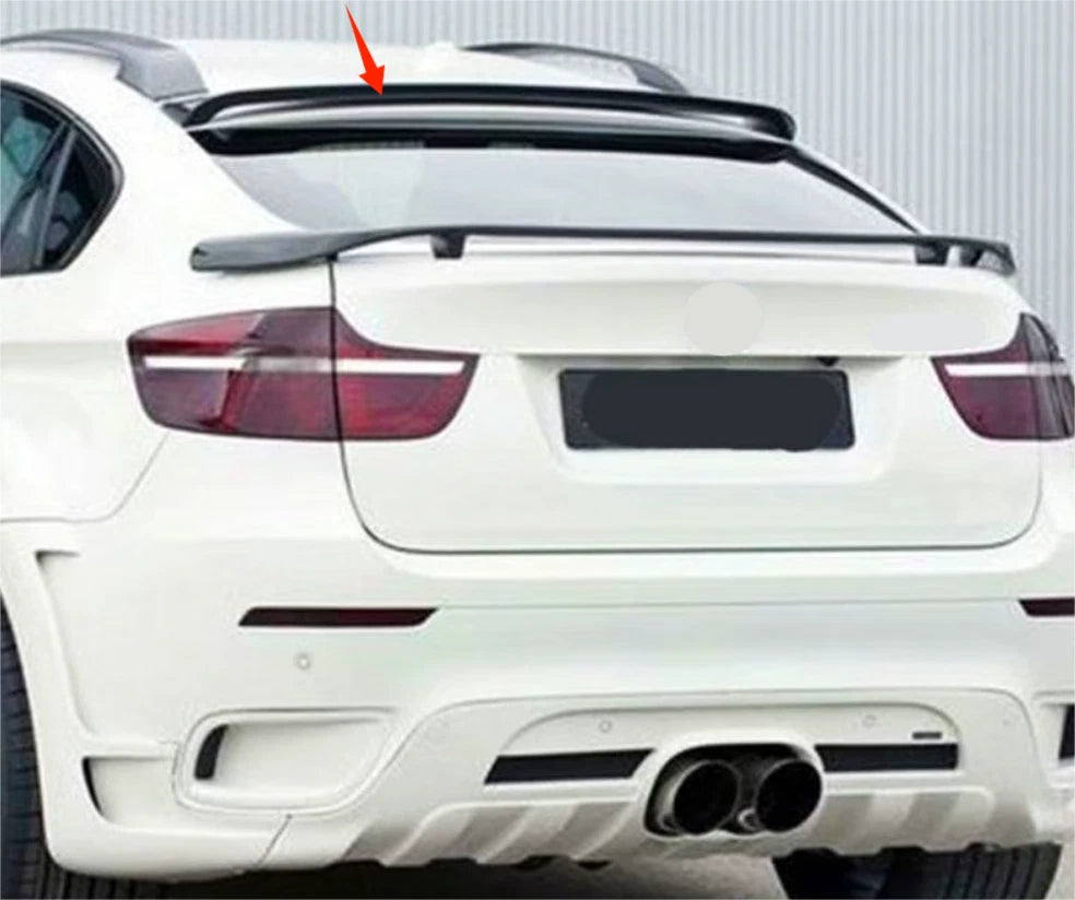Glossy Black Rear Roof Spoiler Wing for BMW X6 E71 E72 (2008-2014)