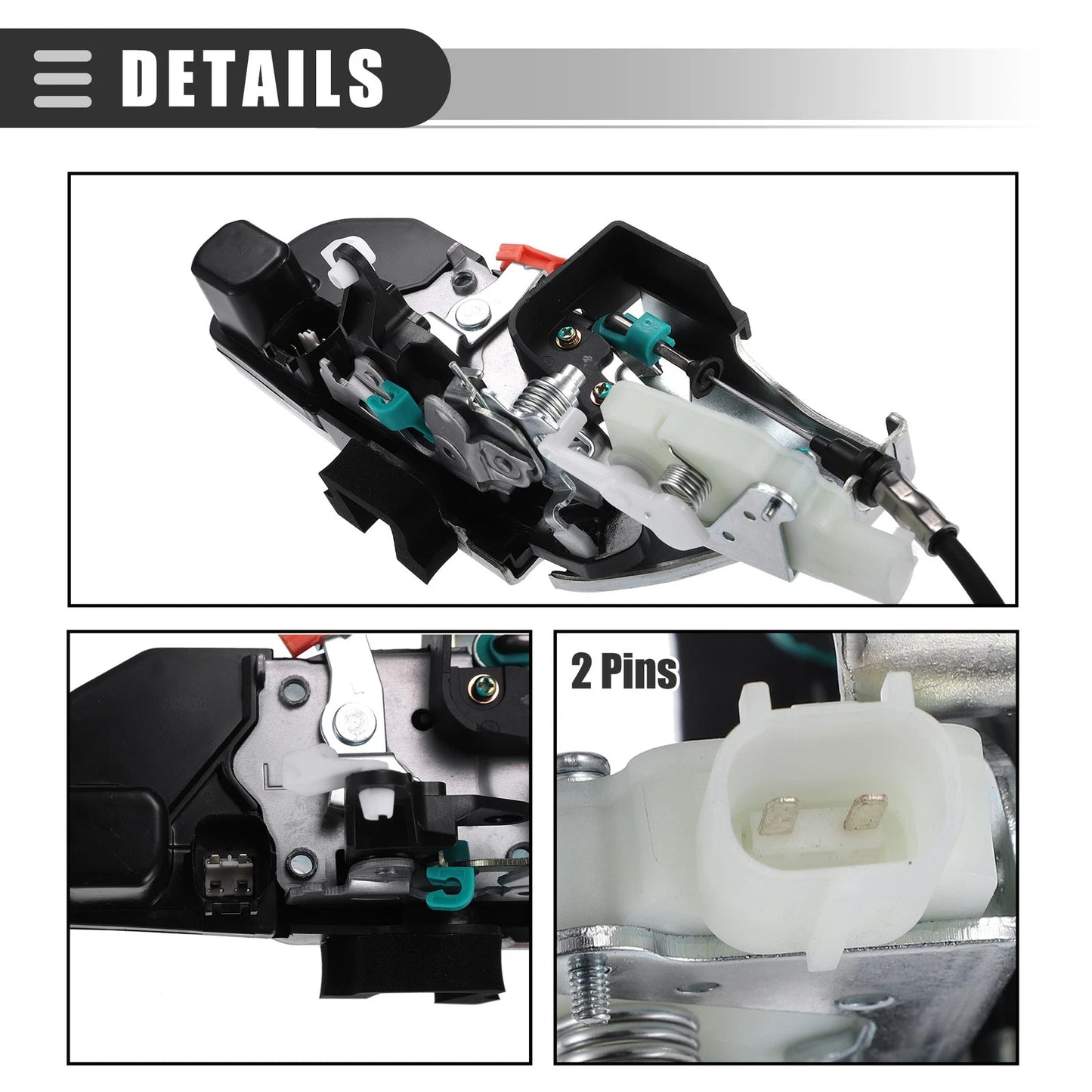 Metal Front Left Door Latch Lock Actuator for Dodge Challenger (2011-2014)