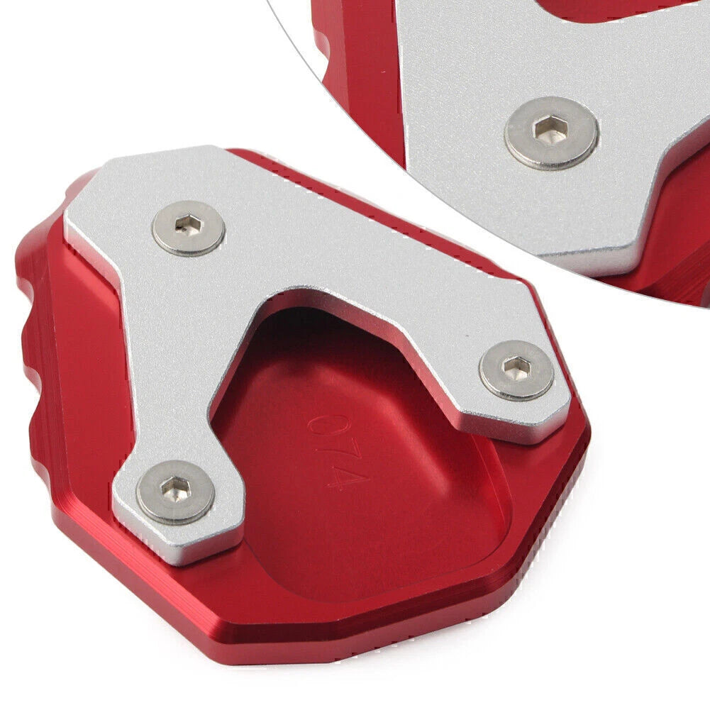 Red Side Stand Extension Kickstand Enlarger Plate for Honda CB500X (2019-2023)