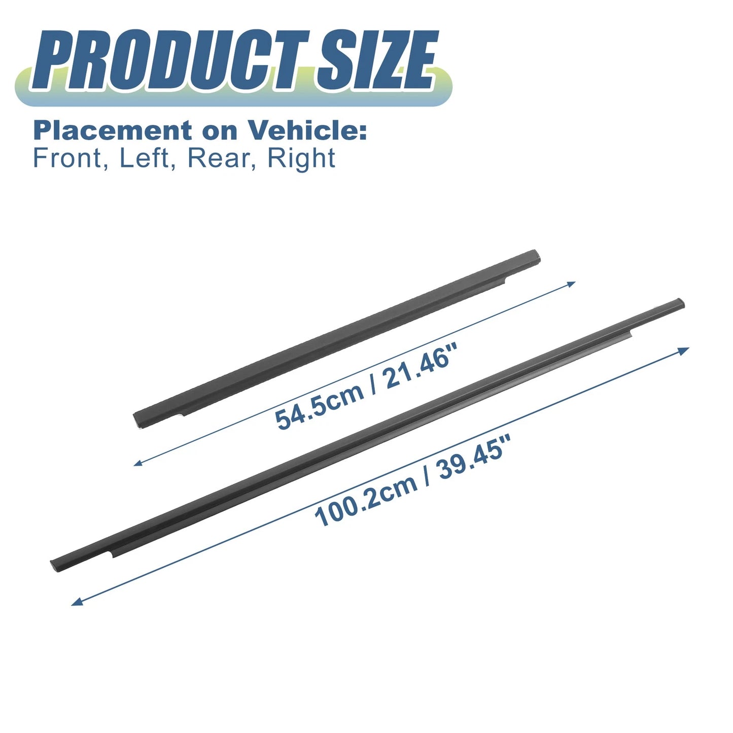 4pcs Window Weatherstrip Door Seal Belt for Toyota FJ Cruiser (2007–2014)