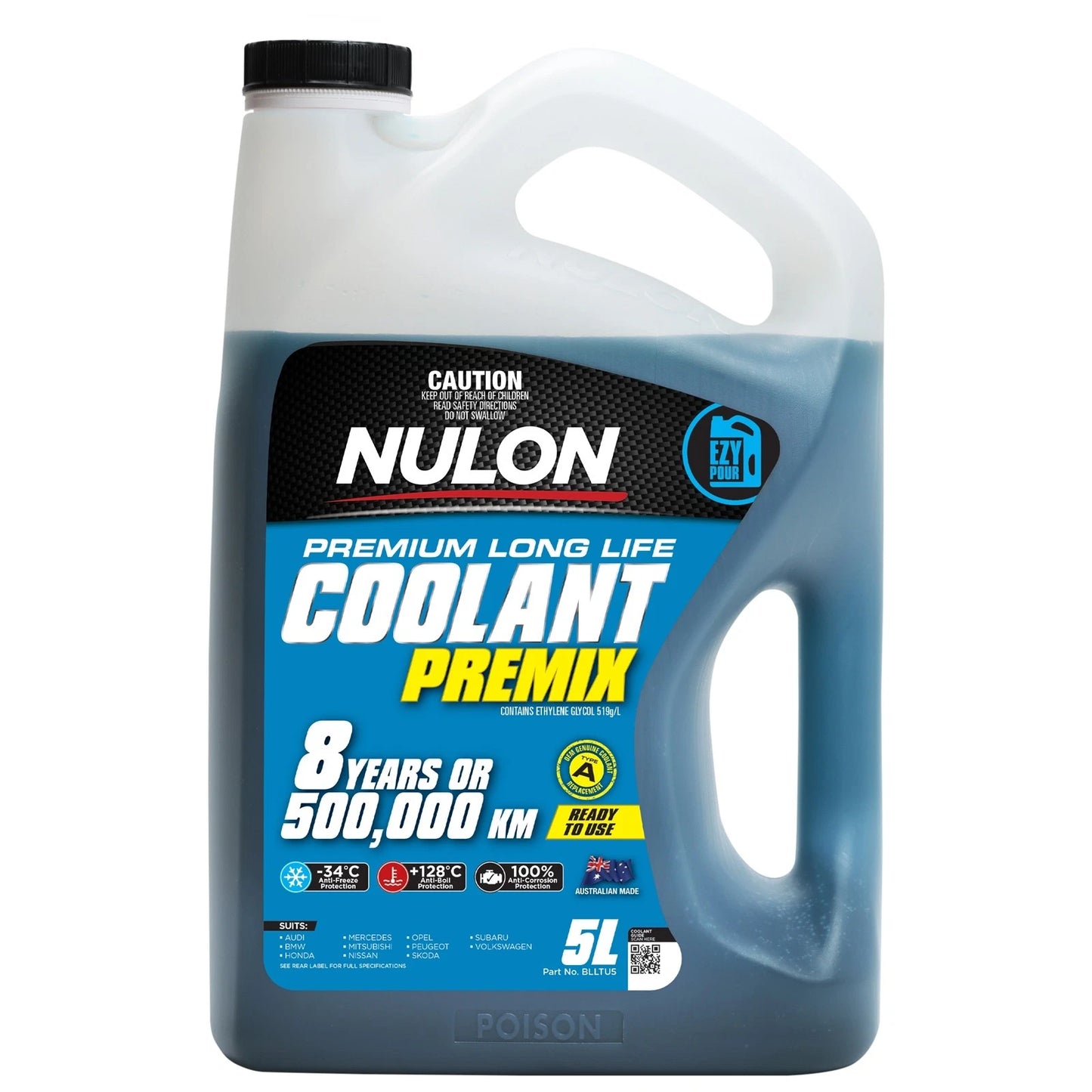 5L Blue Premium Long Life Coolant Premix