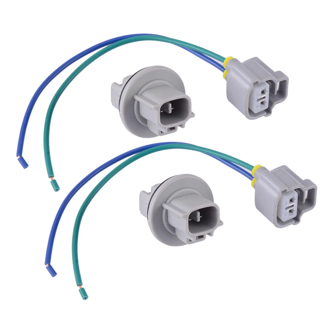 Set of 2 Turn Signal Socket & Connector Pigtails for Toyota Lexus (2000-2023)