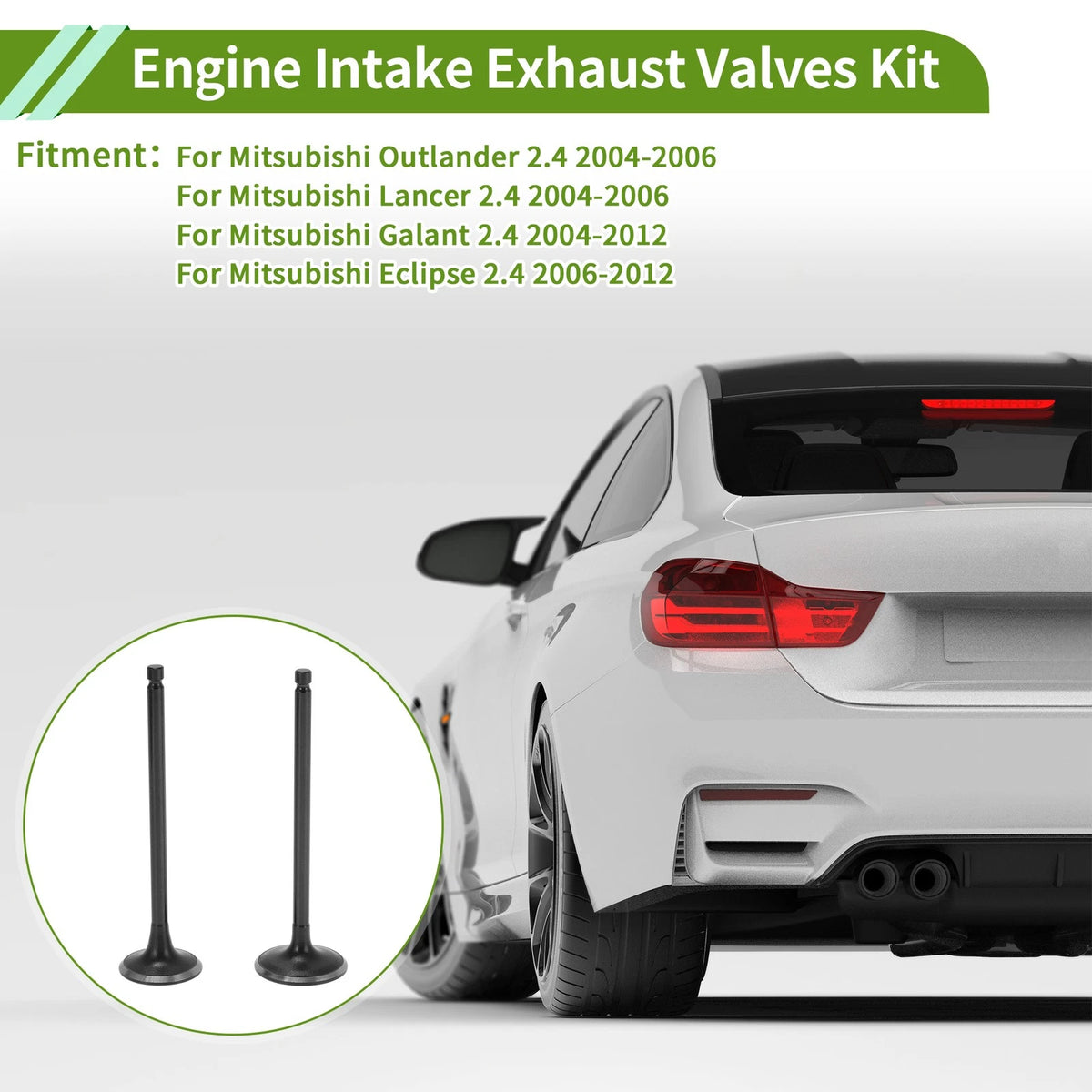 Intake Exhaust Valves for Mitsubishi Outlander 2.4 (2003-2023)
