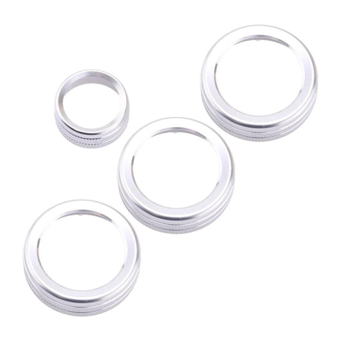 4x 4WD Headlight Switch Knob Cover Trim Ring for Ford F-150 (2009-2014)